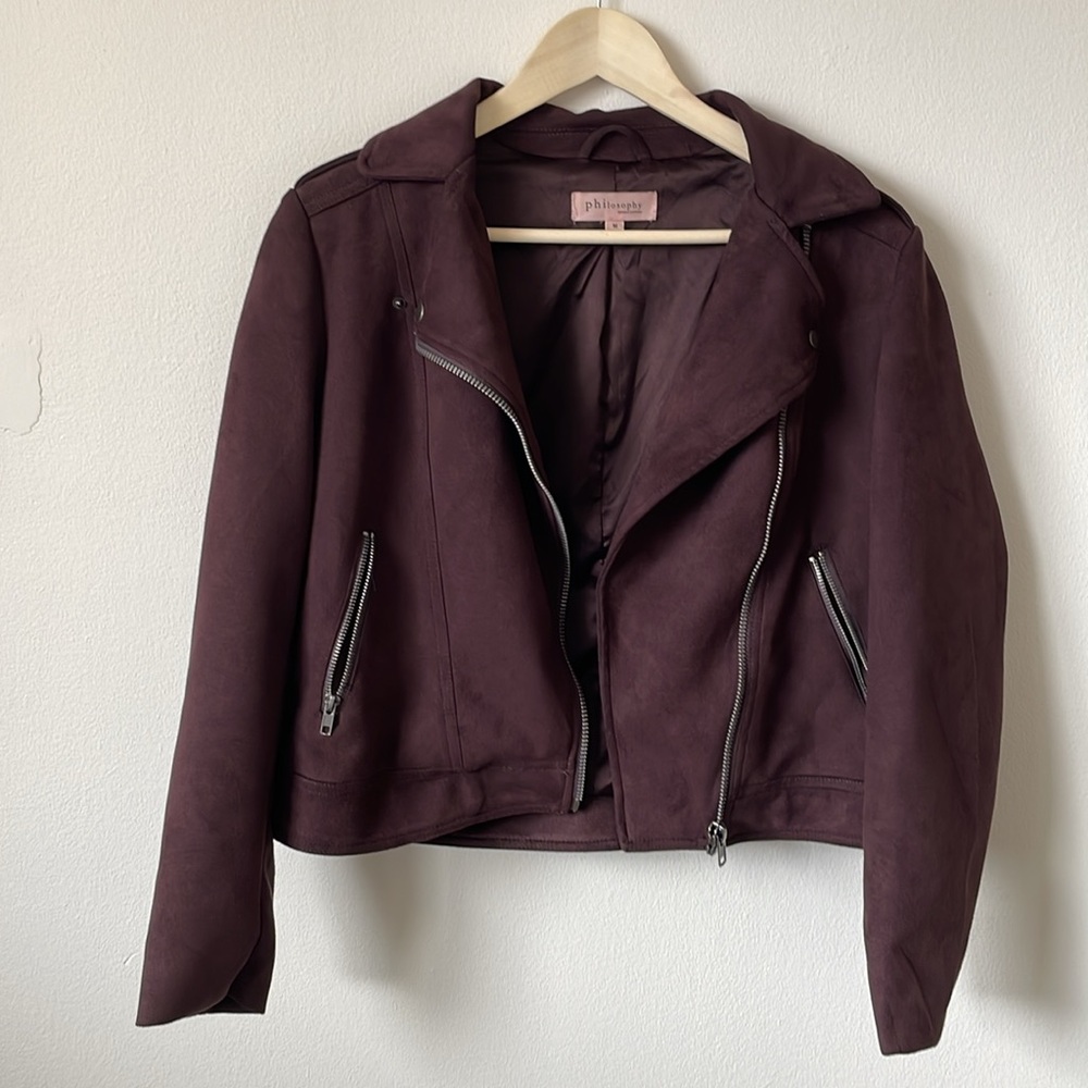 Philosophy brown suede jacket